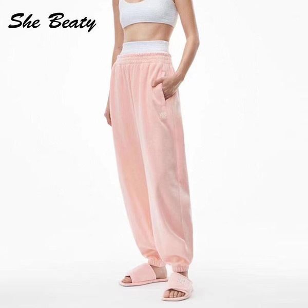 women's pants & capris women's she beaty harajuku pink velvet women elastic waist korean fashion diamond letters casual clothing l, Black;white
women's pants & capris women's she beaty harajuku pink velvet women elastic waist korean fashion diamond letters casual clothing l, Black;white