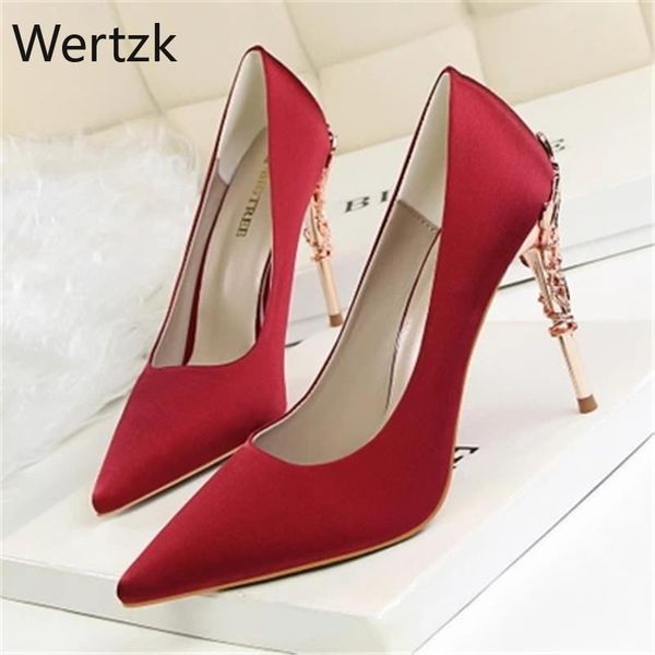 dress shoes 2021 luxury women heels fashion silk high for party wedding pointed toe ladies stiletto, Black
dress shoes 2021 luxury women heels fashion silk high for party wedding pointed toe ladies stiletto, Black