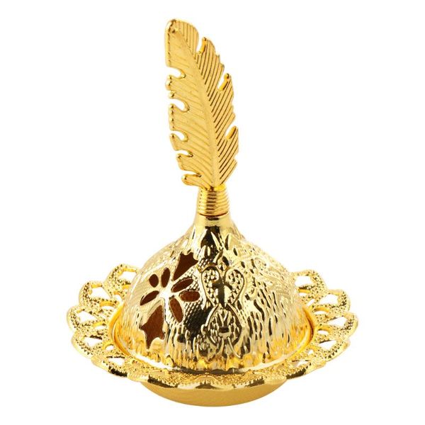 1pc golden alloy incense burner stick holders mini censer ornament fragrance lamps
1pc golden alloy incense burner stick holders mini censer ornament fragrance lamps