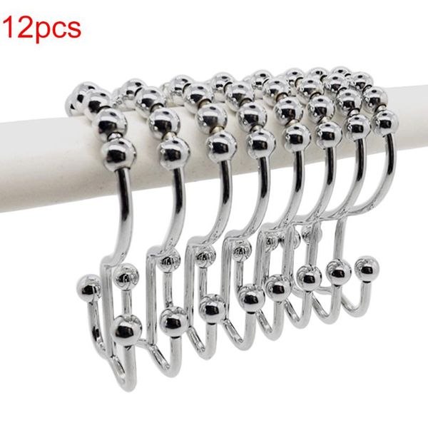 hooks & rails 12pcs durable rustproof shower curtain iron chrome double glide simple hanging rings
hooks & rails 12pcs durable rustproof shower curtain iron chrome double glide simple hanging rings
