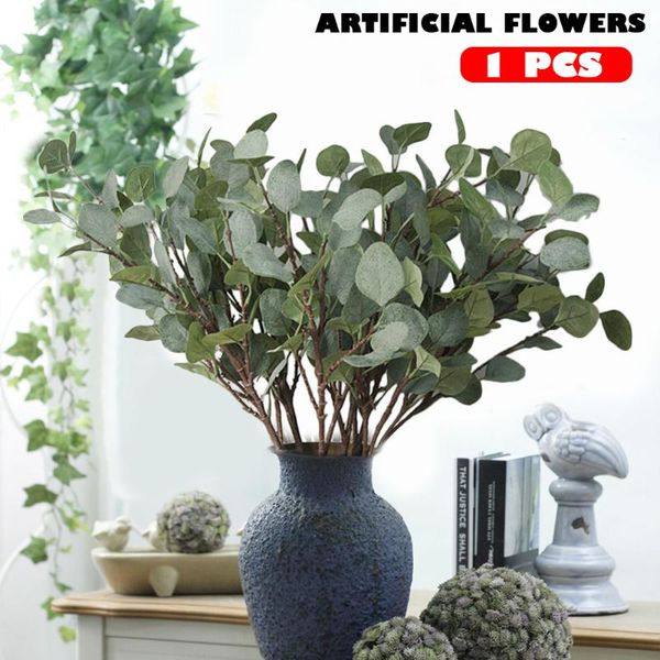 european style artificial flower eucalyptus green leaves branch silk cloth flowers for garden party wedding home decoration decorative & wre
european style artificial flower eucalyptus green leaves branch silk cloth flowers for garden party wedding home decoration decorative & wre