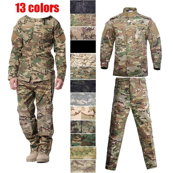 hunting sets suit camouflage clothing work army uniform outdoor fishing multi-pocket men's wear-resistant, Camo
hunting sets suit camouflage clothing work army uniform outdoor fishing multi-pocket men's wear-resistant, Camo