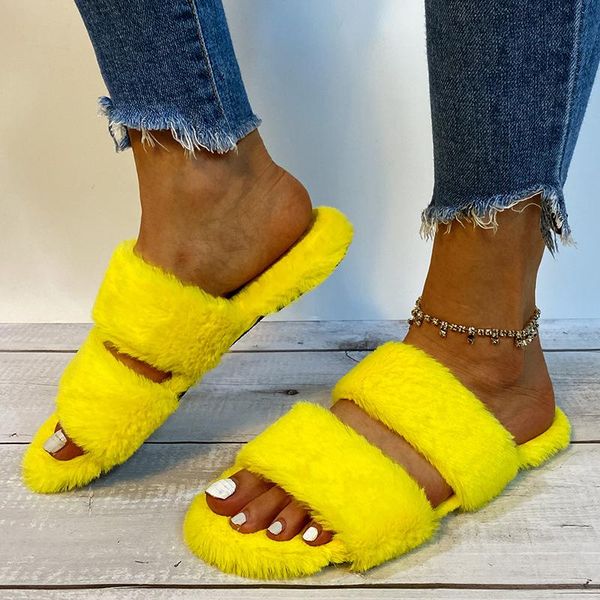 women fur slippers woman slides 2021 warm plush shoes women's indoor laides footwear soft flats female comfort, Black
women fur slippers woman slides 2021 warm plush shoes women's indoor laides footwear soft flats female comfort, Black