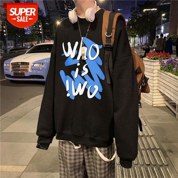 plus velvet round neck printed sweater men's korean version of the trend lovers thicken loose hedging outer clothes #8d3l, Black
plus velvet round neck printed sweater men's korean version of the trend lovers thicken loose hedging outer clothes #8d3l, Black