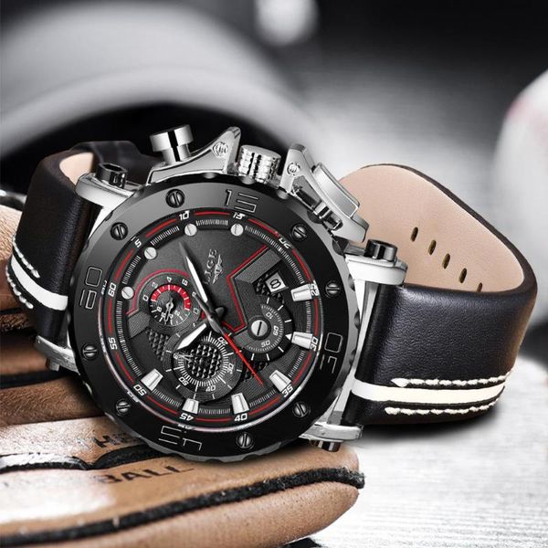 wristwatches lige 2021 fashion watches mens business leather military waterproof date big dial watch relogio masculino, Slivery;brown
wristwatches lige 2021 fashion watches mens business leather military waterproof date big dial watch relogio masculino, Slivery;brown