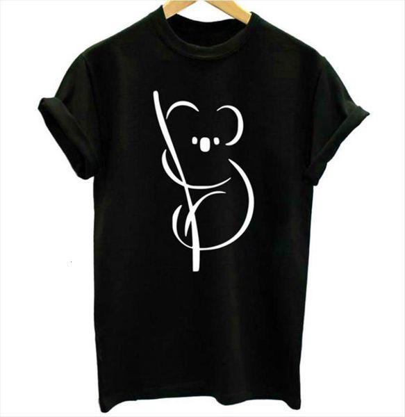 cute koala print short sleeve women t shirts o neck loose ladies summer tee camisetas mujer, White
cute koala print short sleeve women t shirts o neck loose ladies summer tee camisetas mujer, White