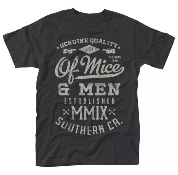 black of mice and men genuine licensed men t-shirt, White;black
black of mice and men genuine licensed men t-shirt, White;black