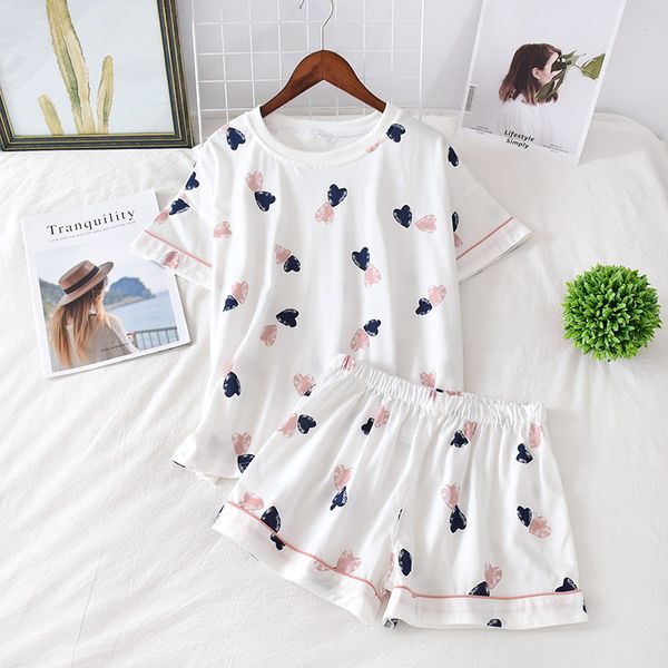 womens 100% cotton short-sleeved shorts in summer pajamas cartoon summer sports and leisure two-piece suits can be worn out, Black;red
womens 100% cotton short-sleeved shorts in summer pajamas cartoon summer sports and leisure two-piece suits can be worn out, Black;red