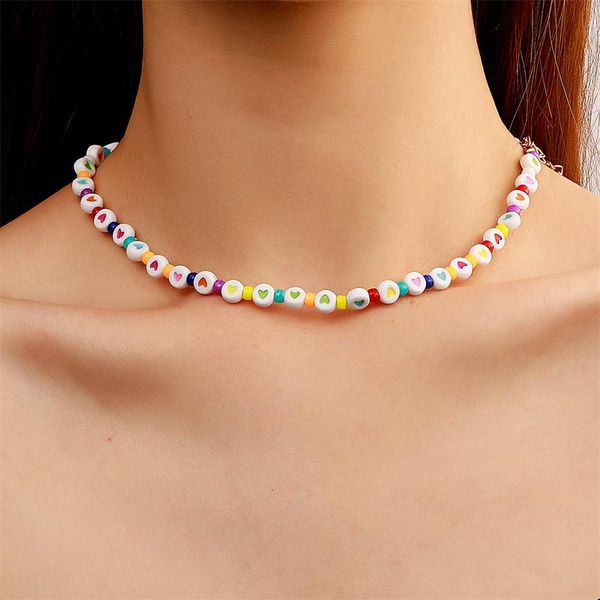 chains bohemian style colorful acrylic rice beads love beaded necklace trend personality women's bracelet anklet party jewelry gift, Silver
chains bohemian style colorful acrylic rice beads love beaded necklace trend personality women's bracelet anklet party jewelry gift, Silver