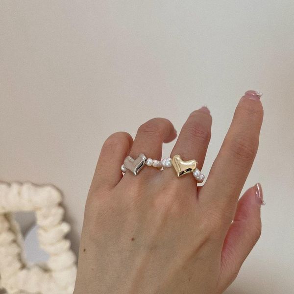 wedding rings allme simple retro gold silver color love heart charm for women natural freshwater pearls elatic ring dainty jewellery, Slivery;golden
wedding rings allme simple retro gold silver color love heart charm for women natural freshwater pearls elatic ring dainty jewellery, Slivery;golden