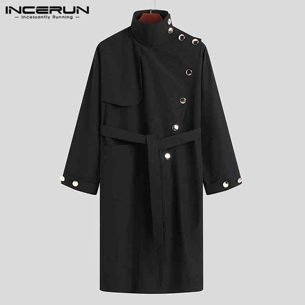 incerun - men's sved raincoat, high neck solid coat, irregular loose buttons, long windbreaker, street clothing, s-5xl, 2021, Black
incerun - men's sved raincoat, high neck solid coat, irregular loose buttons, long windbreaker, street clothing, s-5xl, 2021, Black