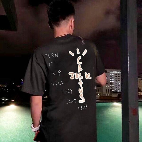 women's t-shirt travisscot-shirt high street hip-hop high-quality loose men women cotton round neck short-sleeved, White
women's t-shirt travisscot-shirt high street hip-hop high-quality loose men women cotton round neck short-sleeved, White