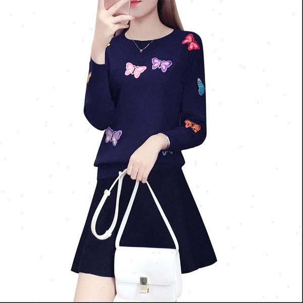 knitted pullover women sweaters autumn fashion o neck embroidery slim knitwear jumpers pull femme womens plus size, White;black
knitted pullover women sweaters autumn fashion o neck embroidery slim knitwear jumpers pull femme womens plus size, White;black