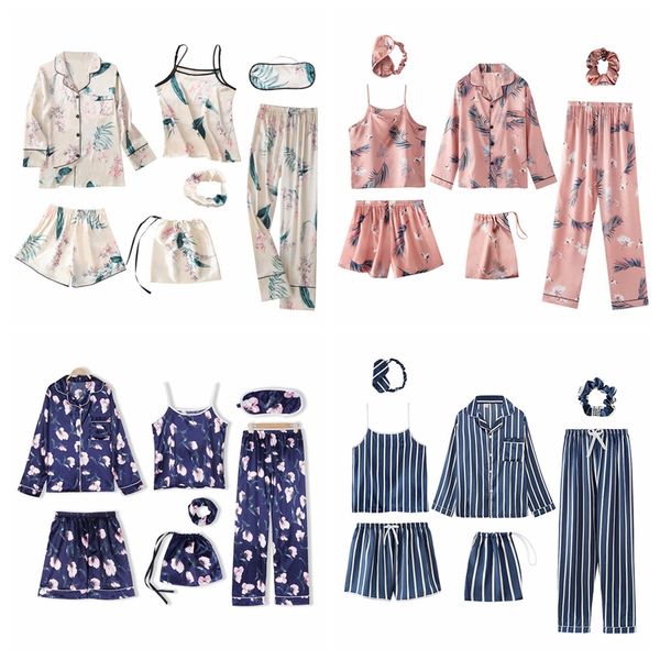 julys song pink 7 pieces womens pajamas sets faux silk striped pyjama womens pajamas sleepwear sets spring summer homewear, Black;red
julys song pink 7 pieces womens pajamas sets faux silk striped pyjama womens pajamas sleepwear sets spring summer homewear, Black;red