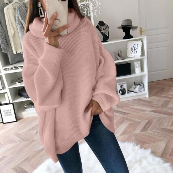women's sweaters fashion women sweater pullovers solid color casual high collar knitted loose long sleeve knitwear for ladies girls, White;black
women's sweaters fashion women sweater pullovers solid color casual high collar knitted loose long sleeve knitwear for ladies girls, White;black