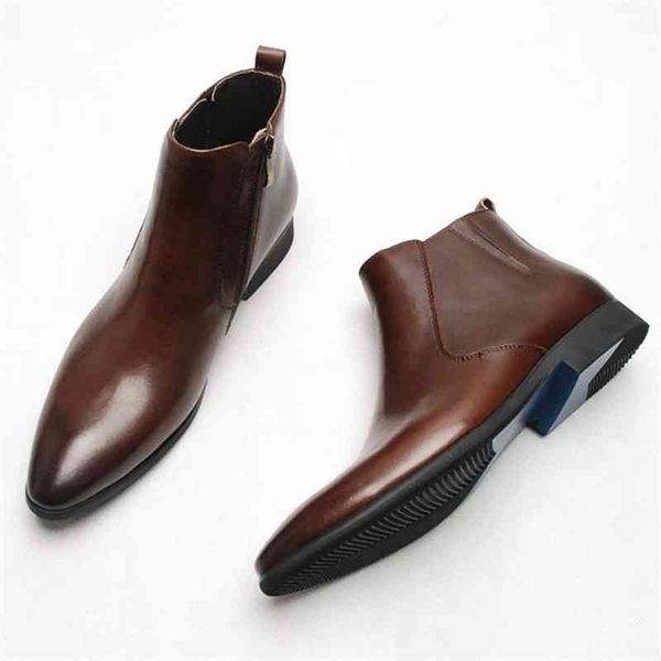 dress shoes mens chelsea boots classic cowboy leather brown ankle british high cut zip footwear slip-on shoes vwnl, Black
dress shoes mens chelsea boots classic cowboy leather brown ankle british high cut zip footwear slip-on shoes vwnl, Black