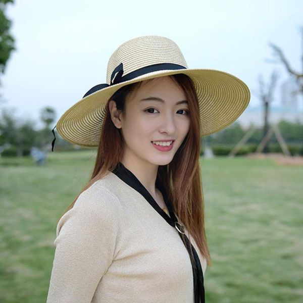 wide brim hats y straw hat women beach sun ladies floppy cap foldable summer w1l6, Blue;gray
wide brim hats y straw hat women beach sun ladies floppy cap foldable summer w1l6, Blue;gray