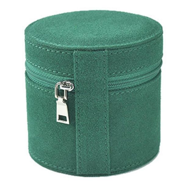 watch boxes & cases storage bag handmade leather portable box travel, Black;blue