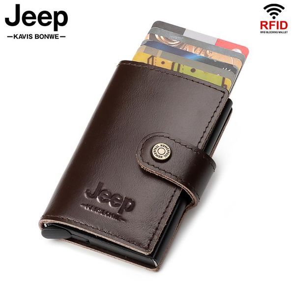 card holders cowhide leather slim rfid up wallet minimalist holder for men id metal case money clip 2021, Brown;gray
card holders cowhide leather slim rfid up wallet minimalist holder for men id metal case money clip 2021, Brown;gray