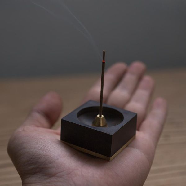 fragrance lamps black small incense burner holder wooden creative living room queimador de incenso
fragrance lamps black small incense burner holder wooden creative living room queimador de incenso