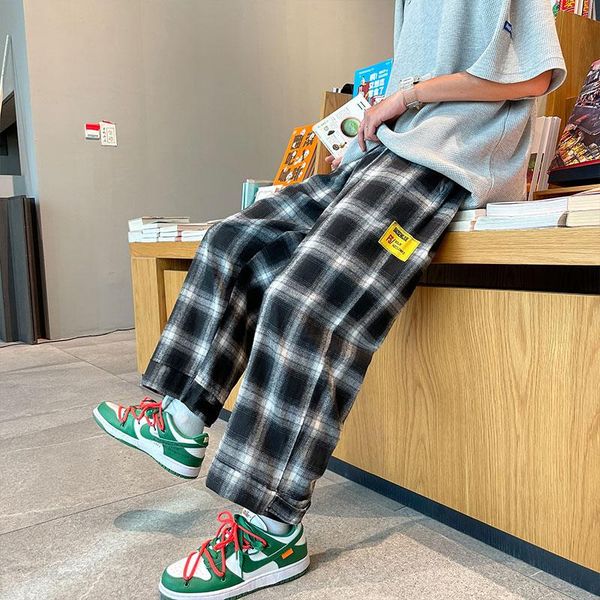 men's pants plaid joggers men 2021 spring korean casual loose comfortable all-match plus size hip-hop streetwear, Black
men's pants plaid joggers men 2021 spring korean casual loose comfortable all-match plus size hip-hop streetwear, Black