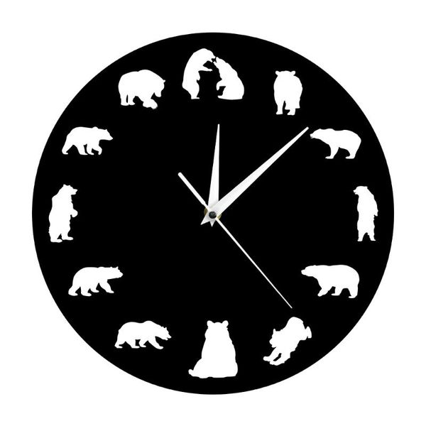 bear grizzly american forest mountain animal nursery wall clock bears with different poses minimalist design modern clocks
bear grizzly american forest mountain animal nursery wall clock bears with different poses minimalist design modern clocks