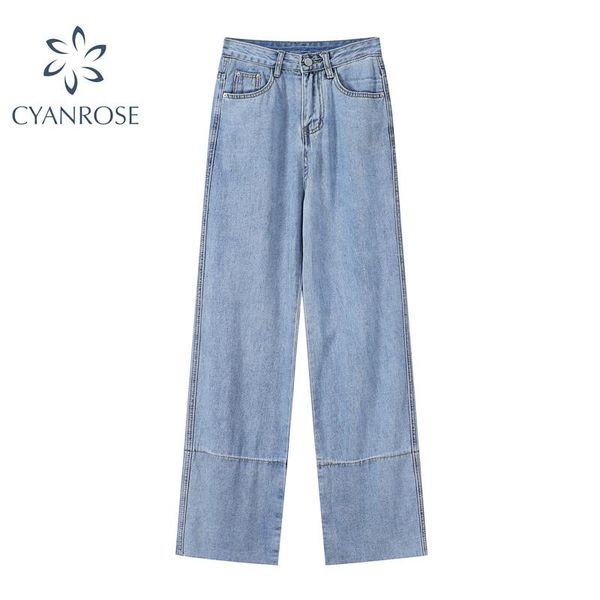 women's jeans straight summer 2021 fashion design high waisted loose patchwork wide leg denim trousers long pant streetwear, Blue
women's jeans straight summer 2021 fashion design high waisted loose patchwork wide leg denim trousers long pant streetwear, Blue