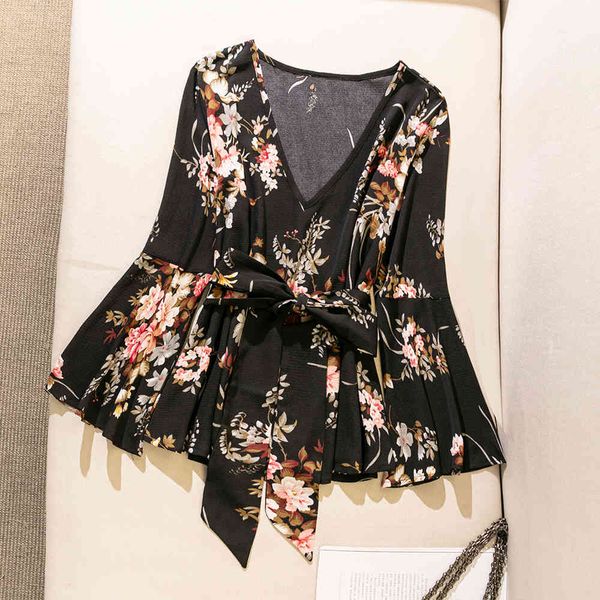 women's plus size hy30201# spring and autumn large long sleeve printed t-shirt loose casual solid color deep v top
women's plus size hy30201# spring and autumn large long sleeve printed t-shirt loose casual solid color deep v top