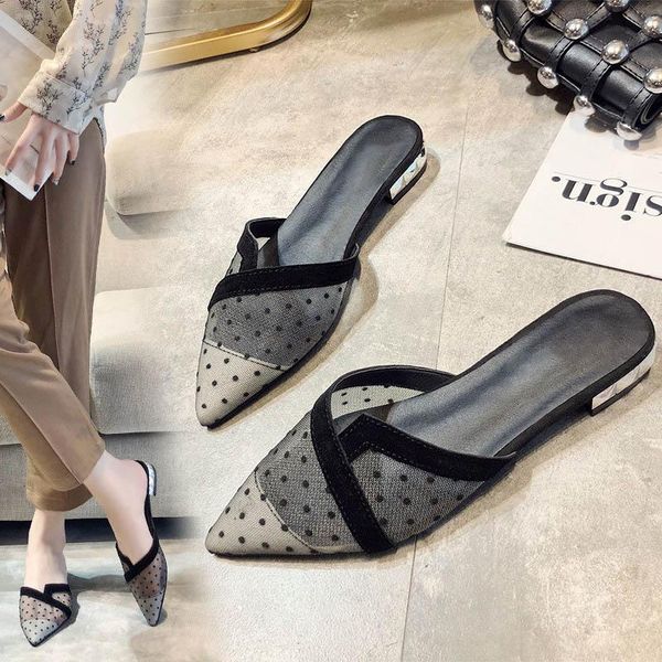 slippers bailehou shoes woman pointed toe women flat mules fashion ladies outdoor slides casual flip flops, Black
slippers bailehou shoes woman pointed toe women flat mules fashion ladies outdoor slides casual flip flops, Black