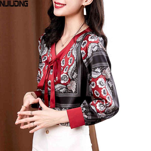 vintage bow-neck floral print women's shirts loose long sleeve lace up chiffon women blouses autumn 210514, White
vintage bow-neck floral print women's shirts loose long sleeve lace up chiffon women blouses autumn 210514, White