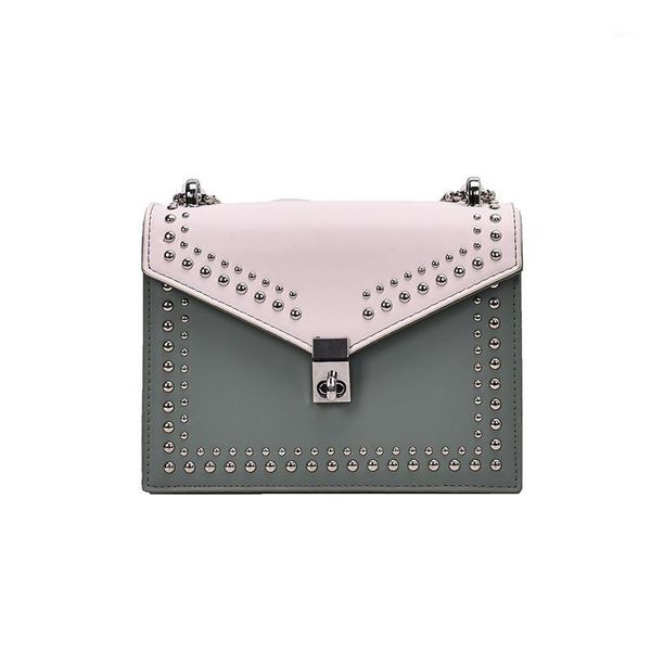 evening bags women's shoulder bag 2021 messenger chain fashion rivet contrast color small square
evening bags women's shoulder bag 2021 messenger chain fashion rivet contrast color small square