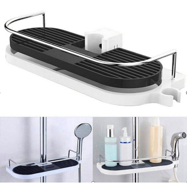 hooks & rails non-perforated shower tray shelf black and white storage rack for bathroom wall hanging basket frame hole-free
hooks & rails non-perforated shower tray shelf black and white storage rack for bathroom wall hanging basket frame hole-free