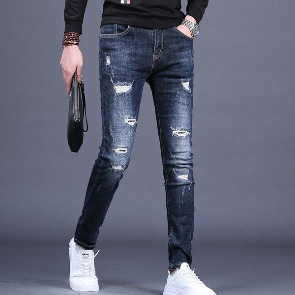 men's jeans blue ripped men streetwear denim trousers autumn korean style casual slim fit jean pants
men's jeans blue ripped men streetwear denim trousers autumn korean style casual slim fit jean pants