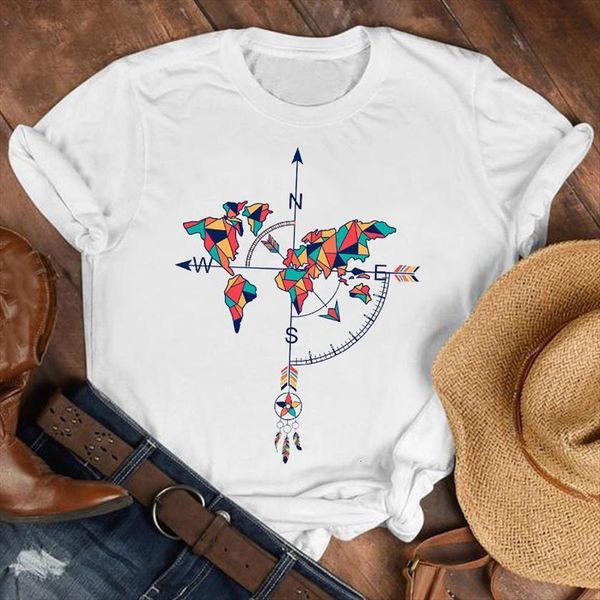 floral world travel cute fashion women summer fall tee female print t graphic, White
floral world travel cute fashion women summer fall tee female print t graphic, White