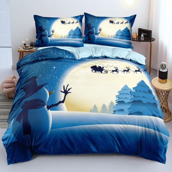 bedding sets 3d design snowman bed linen duvet cover comforter cases and pillow covers 210*210 200*200 245*210cm size blue bedclothes
bedding sets 3d design snowman bed linen duvet cover comforter cases and pillow covers 210*210 200*200 245*210cm size blue bedclothes