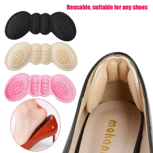 insoles for shoes pads silicone gel heel cups protector backs sneakers spur patch adhesive foot care insert sticker relief pain, Black 
insoles for shoes pads silicone gel heel cups protector backs sneakers spur patch adhesive foot care insert sticker relief pain, Black