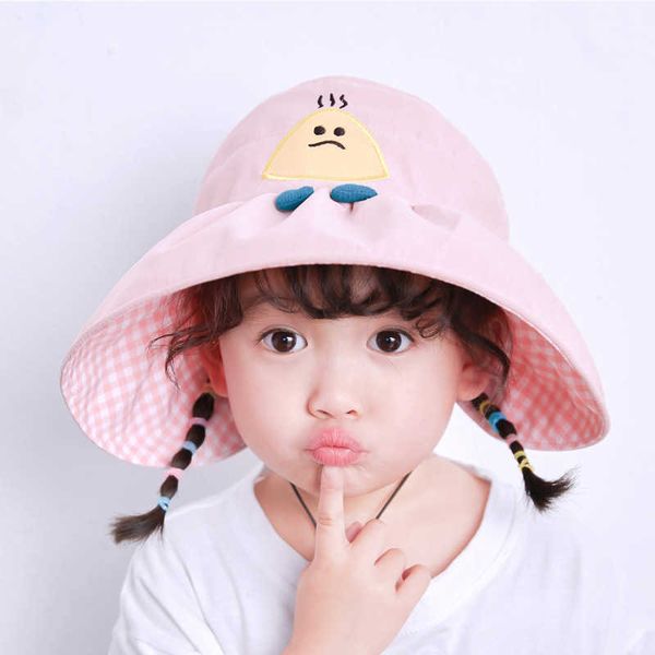 children double-sided fisherman hat girls summer breathable sunscreen sun big brim empty princess, Yellow
children double-sided fisherman hat girls summer breathable sunscreen sun big brim empty princess, Yellow