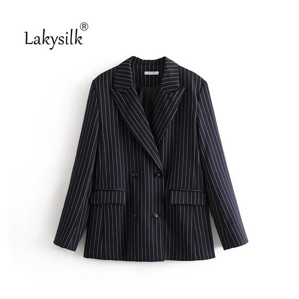 vintage pockets office lady blazers coat women striped 2021 fashion notched double breasted long sleeve outerwear casual suits women's, White;black
vintage pockets office lady blazers coat women striped 2021 fashion notched double breasted long sleeve outerwear casual suits women's, White;black