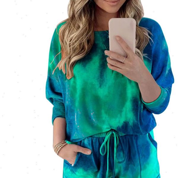 womens tracksuits tie dye printed women clothing set two piece long sleeve blouses shorts ladies fashion casual female clothes, Gray
womens tracksuits tie dye printed women clothing set two piece long sleeve blouses shorts ladies fashion casual female clothes, Gray