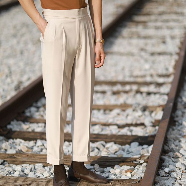 men's pants 2021 italian men's formal pants, ready-made clothes, anklets, high waist straight pants, for social activities, Black
men's pants 2021 italian men's formal pants, ready-made clothes, anklets, high waist straight pants, for social activities, Black