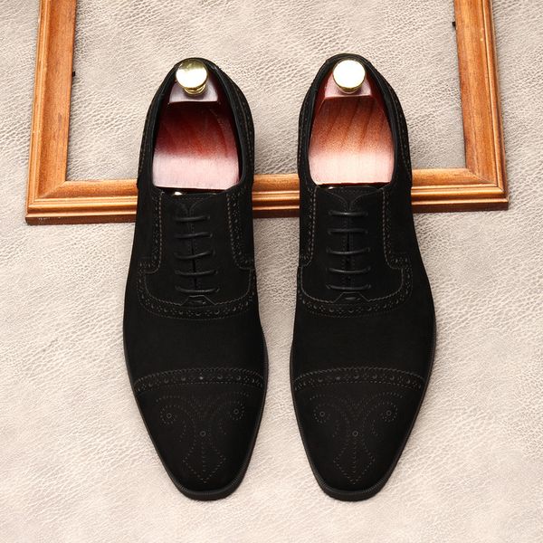 fashion suede dress oxford shoes men brogues genuine leather italian brand lace up business wedding black formal party shoe men
fashion suede dress oxford shoes men brogues genuine leather italian brand lace up business wedding black formal party shoe men