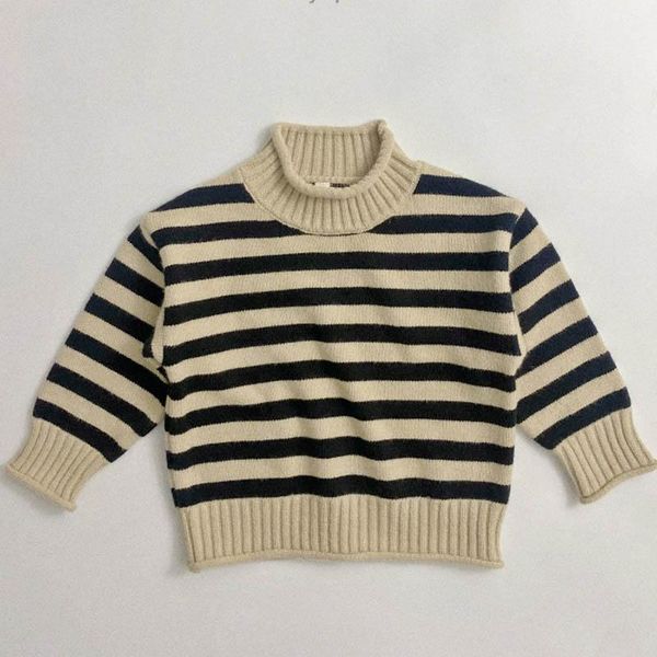 pullover kids striped korean style autumn winter baby boys girls knitted bottomed shirt sweater, Blue
pullover kids striped korean style autumn winter baby boys girls knitted bottomed shirt sweater, Blue
