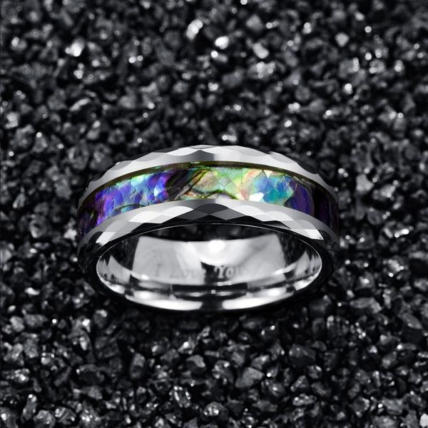 cluster rings 2021 8mm wide 2.3mm high polished faceted abalone shell tungsten steel ring mens women carbide love engagement, Golden;silver
cluster rings 2021 8mm wide 2.3mm high polished faceted abalone shell tungsten steel ring mens women carbide love engagement, Golden;silver