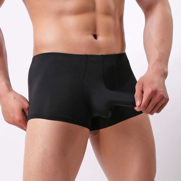 underpants underwear men's boxer new ice-threaded bullet male breathable elephant nose men cueca masculina 2021, Black;white
underpants underwear men's boxer new ice-threaded bullet male breathable elephant nose men cueca masculina 2021, Black;white