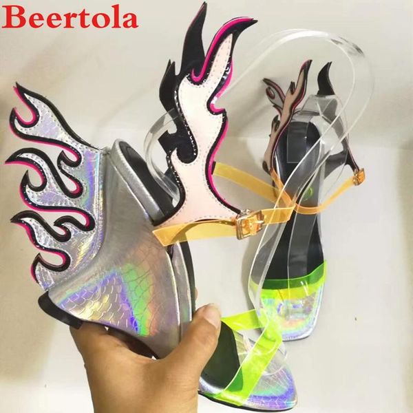 dress shoes sell transparent pvc wedges women's sandals reflective snakeskin pattern flame ladies mixed color casual women, Black
dress shoes sell transparent pvc wedges women's sandals reflective snakeskin pattern flame ladies mixed color casual women, Black