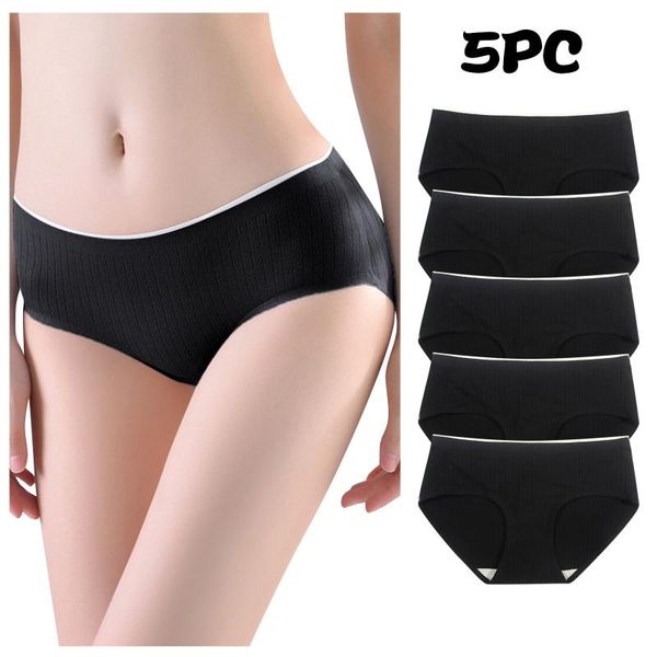 women's panties thin briefs in solid color with non-trace mid-waist underwear 5pc, Black;pink
women's panties thin briefs in solid color with non-trace mid-waist underwear 5pc, Black;pink