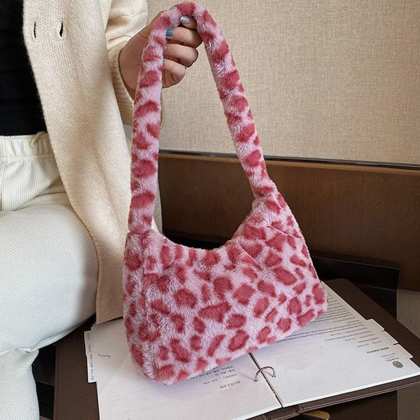 evening bags 2021 women cow print underarm soft plush pink leopard small shoulder female warm fluffy tote bolsas fashion r5
evening bags 2021 women cow print underarm soft plush pink leopard small shoulder female warm fluffy tote bolsas fashion r5