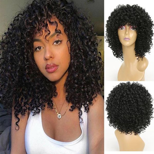 synthetic wigs 15 inch kinky curly with bangs for black women long fake cosplay wig natural high temperature afro hair
synthetic wigs 15 inch kinky curly with bangs for black women long fake cosplay wig natural high temperature afro hair