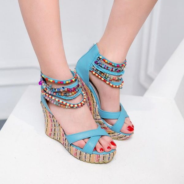 dress shoes the listing wedges sandals women 2021 ankle strap back zipper string bead fashion casual women's plus size 43, Black
dress shoes the listing wedges sandals women 2021 ankle strap back zipper string bead fashion casual women's plus size 43, Black