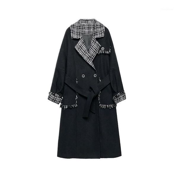 women's wool & blends casual black woolen coat women autumn winter jackets 2021 korean loose thick long blazers coats female overcoats
women's wool & blends casual black woolen coat women autumn winter jackets 2021 korean loose thick long blazers coats female overcoats